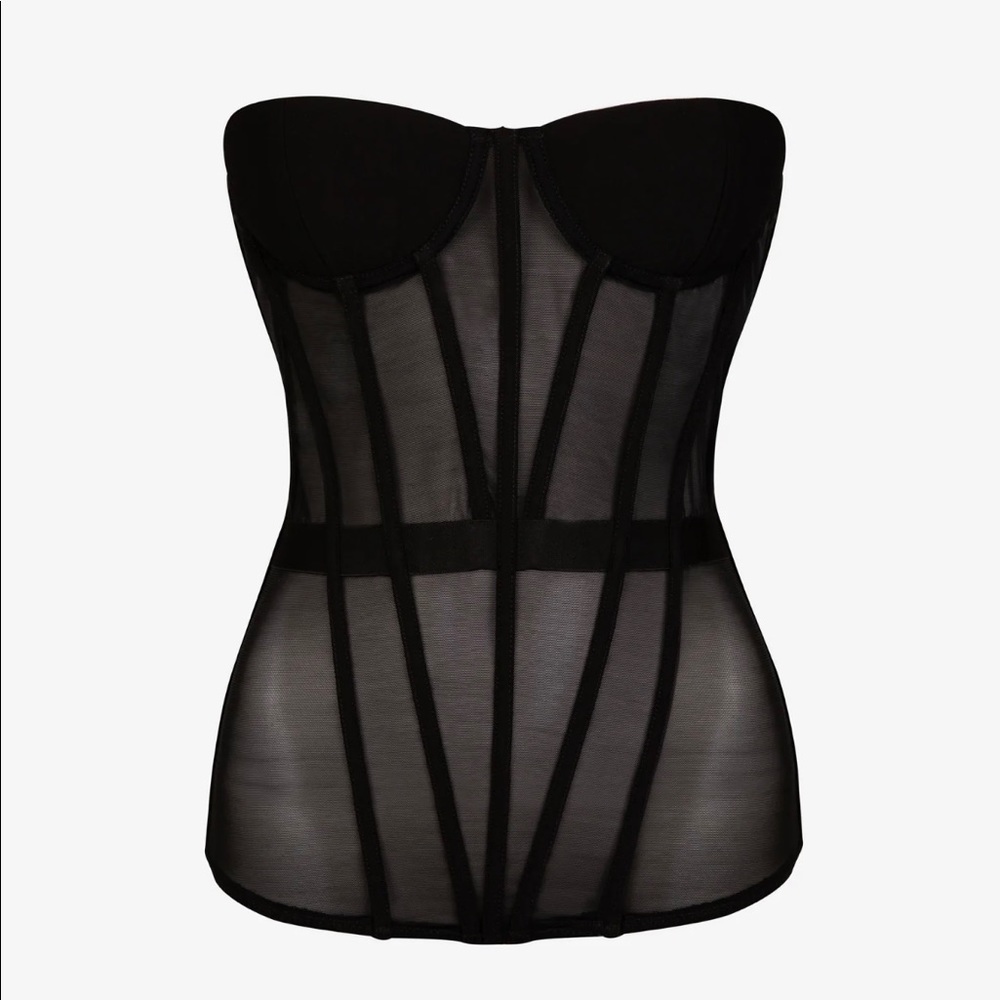 Black mesh corset from Heiress Beverly Hills